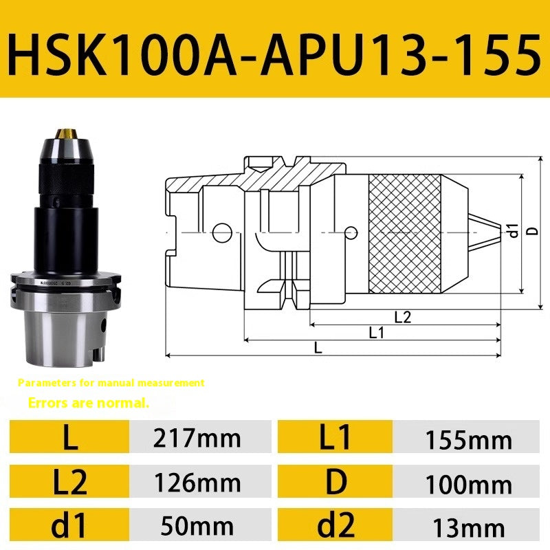 2104-HSK63A-APU13 APU16 Integrated Drill Chuck HSK100A-APU13 APU16 Shandong Denso Pricision Tools Co.,Ltd.
